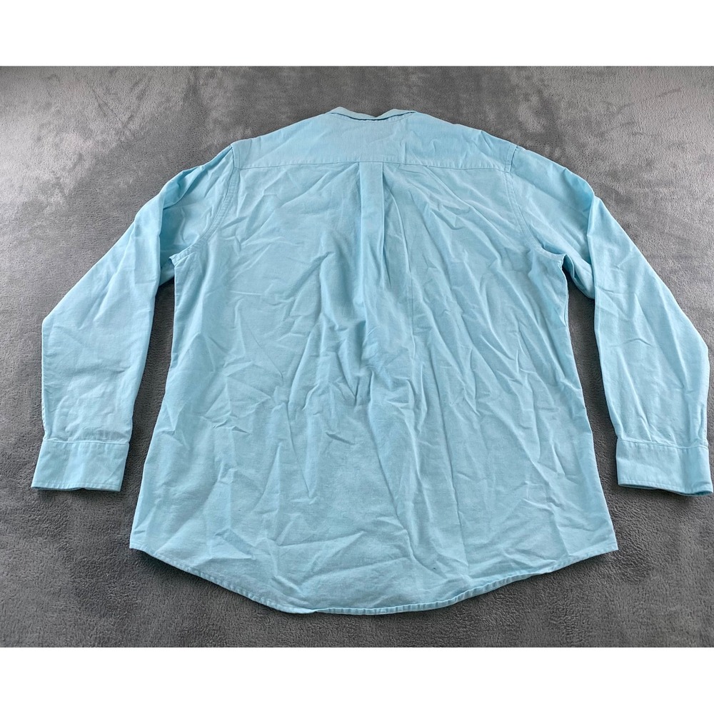 Amazon Essentials Mens Regular Fit Long Sleeve Oxford Shirt Light Blue XL - Picture 11 of 13